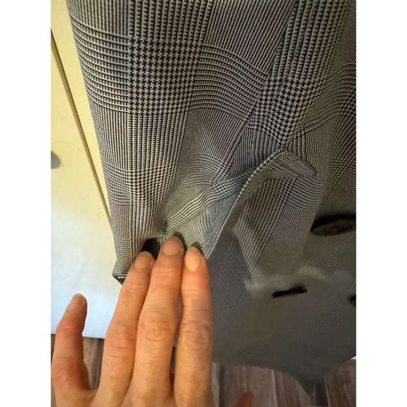 RB Collection New York Vintage 90s Gray Plaid Dress Professional size 8 - Picture 5 of 12